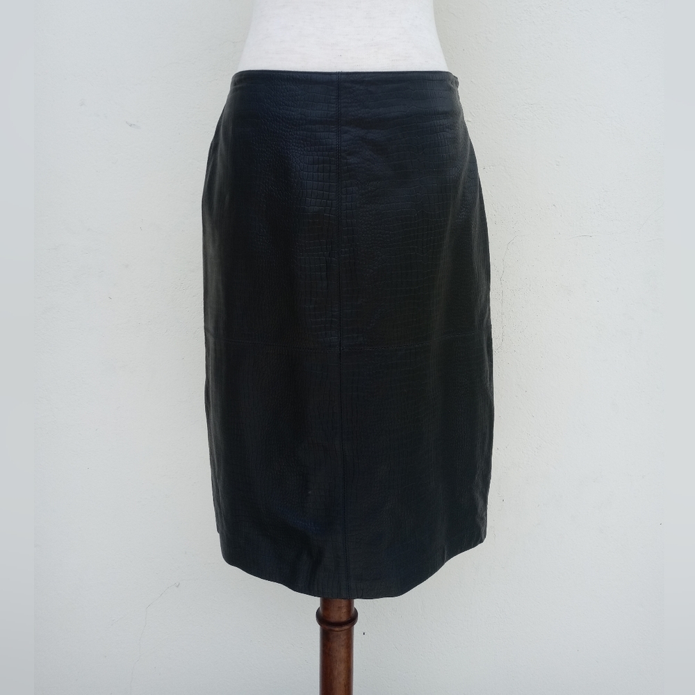 Style & Co. Collection Genuine Leather‎ Skirt